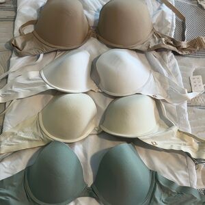 Elegant Women's Intimates Set - Beige, White, Cream, Green